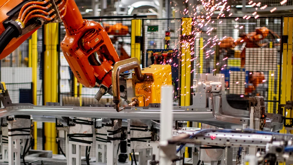 Volvo Cars flaggar för produktionsstopp i anläggningar i Kina och USA till följd av halvledarbrist. Arkivbild.