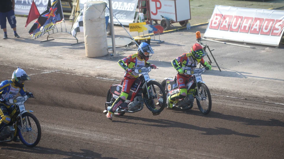 Linus Eklöf var en av de tongivande förarna i Team rapid mot Smålänningarna.