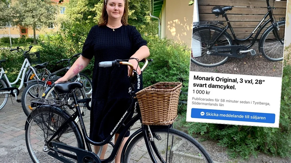 Sofia Steen hittade sin stulna cykel på Facebook Marketplace.