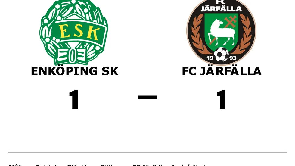 Enköping SK spelade lika mot FC Järfälla