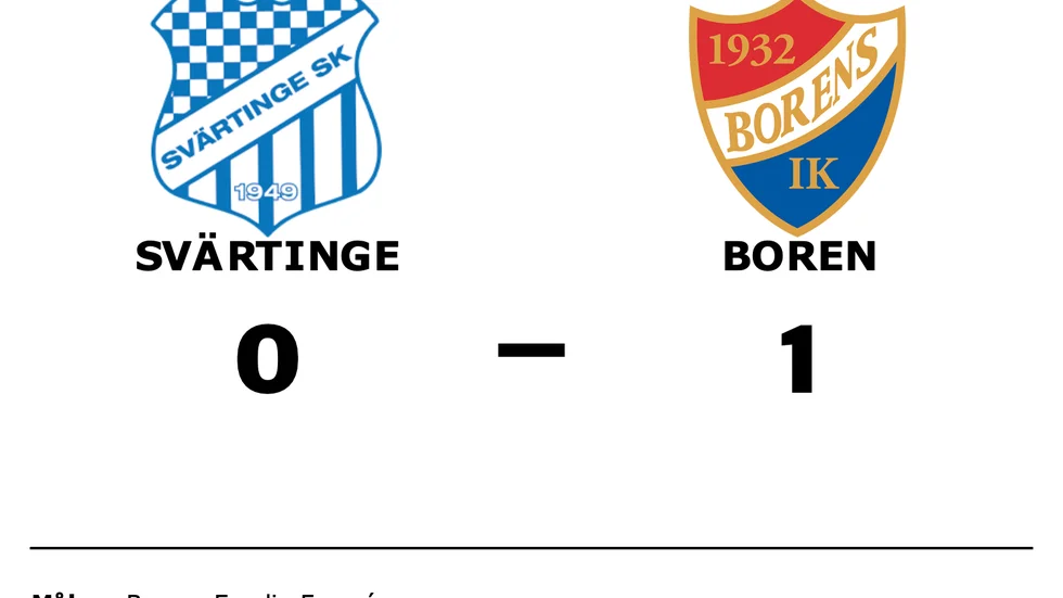 Svärtinge förlorade mot Boren