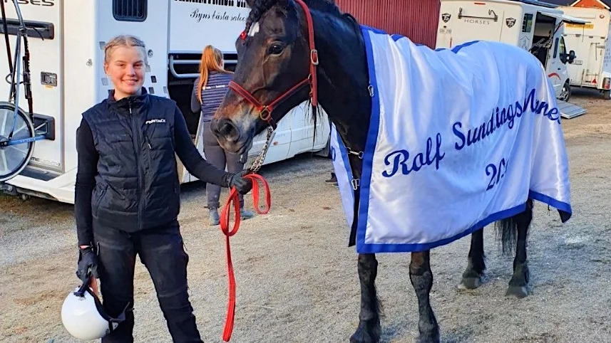 Hanna Gustafsson och Forspärla slutade trea i Norrländska Elitstoet.
