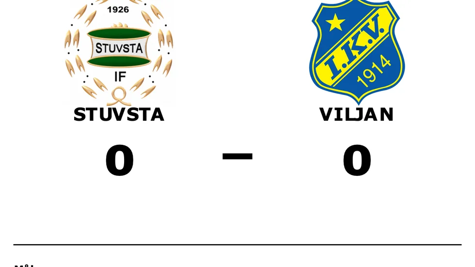 Stuvsta spelade lika mot Viljan