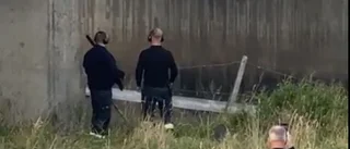 Gasflaska hittad utanför Enköping – sköts sönder