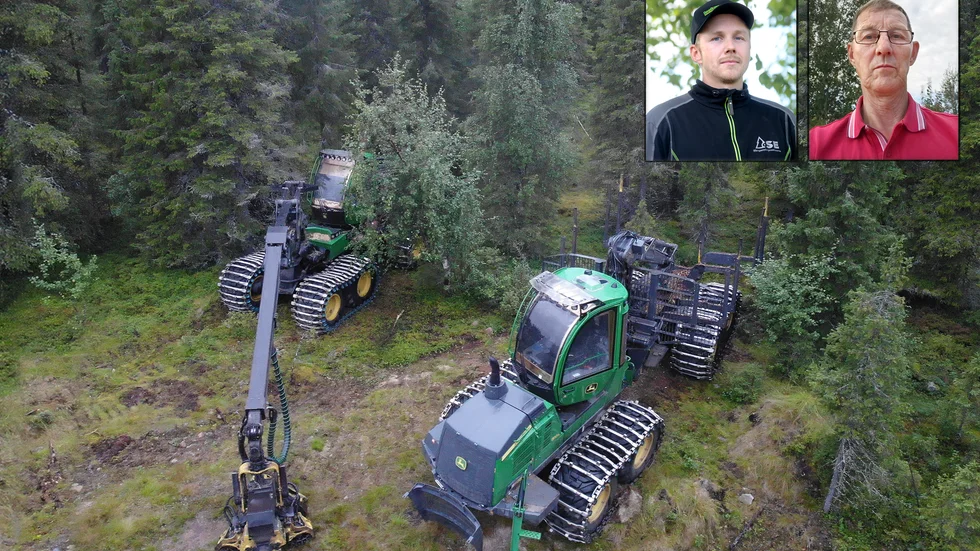 Ägarna till Isakssons Terrängmaskiner i Överkalix, Karl-Oskar Isaksson och Tommy Isaksson är bestörta över skadegörelsen. 