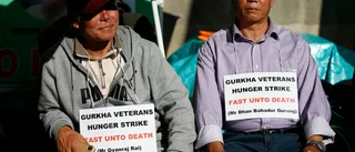 Gurkhaveteraner lovar hungerstrejk "till döden"