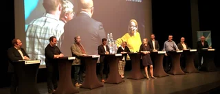 Politisk debatt som hettade till på slutet