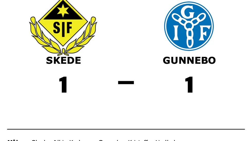 Skede IF spelade lika mot Gunnebo IF