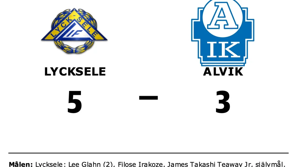 Lycksele IF vann mot Alviks IK