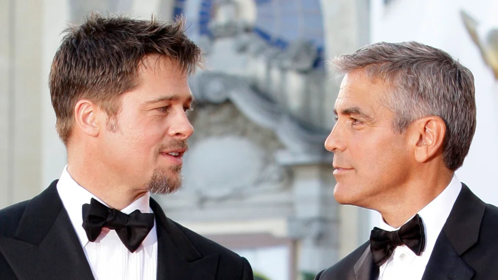 Brad Pitt och George Clooney är redo för ett nytt gemensamt filmprojekt. Arkivbild.