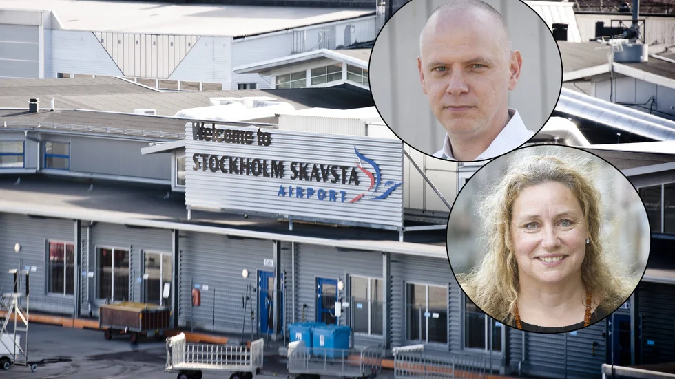Urban Granström (S) och Martina Hallström (C) överens kring Skavstakrisen. 