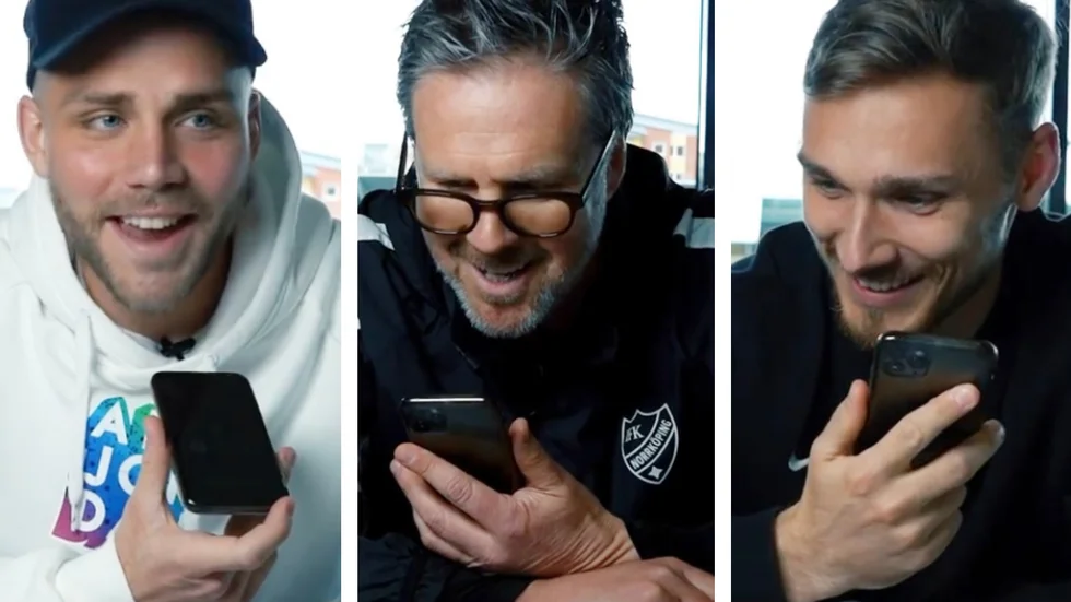 Christoffer Nyman, Rikard Norling och Linus Wahlqvist bjöd in supportrar till match.