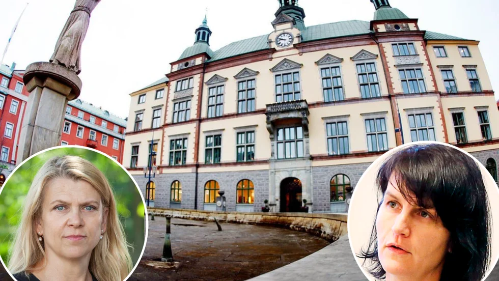 Gruppledarna för MP och V, Marielle Lahti och Maria Chergui, rasar över majoritetens nya politik för styrning av inflyttning till Eskilstuna.