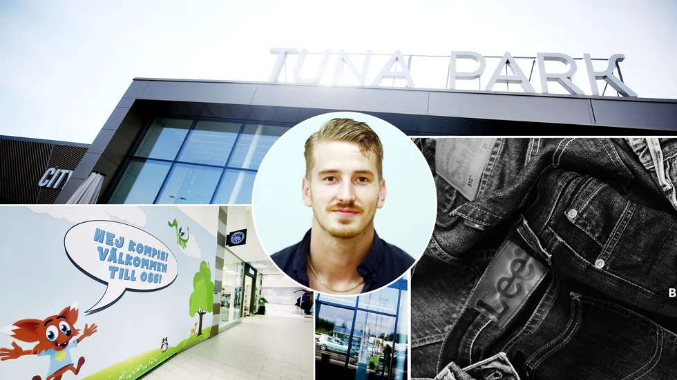 Marcus Esseen öppnar Jeansbolaget i Tuna park.
