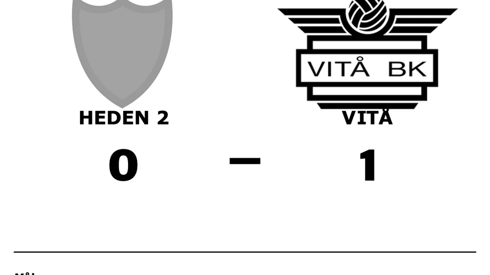 Hedens IF förlorade mot Vitå BK