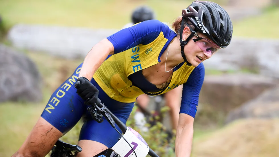 Mountainbikecyklisten Jenny Rissveds. Arkivbild.