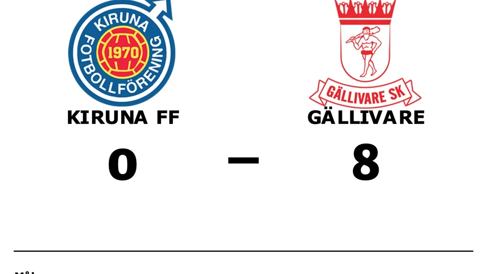 Kiruna FF 2 förlorade mot Gällivare SK