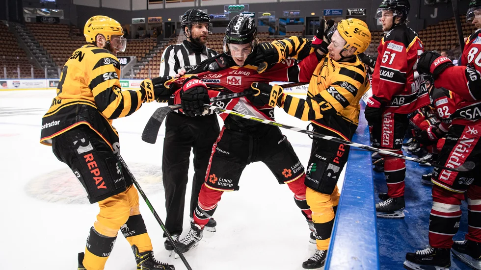Det fysiska spelet fortsatte att vara en ständigt närvarande faktor i matchserien när Luleå för första gången fick spela på hemmaplan.