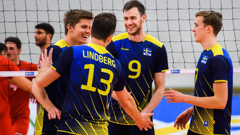Bilden på den svenska landslagskvartetten är från EM_kvalet mot Azerbajdzjan 2019. Två är senare är alla uttagna till årets EM-kval mot Kroatien och Nederländerna, från vänster Vingåkerstrion Jens Ahremark, Viktor Lindberg, David Pettersson och Lunds August Borna, som nyligen utsågs till säsongens spelare i elitserien.