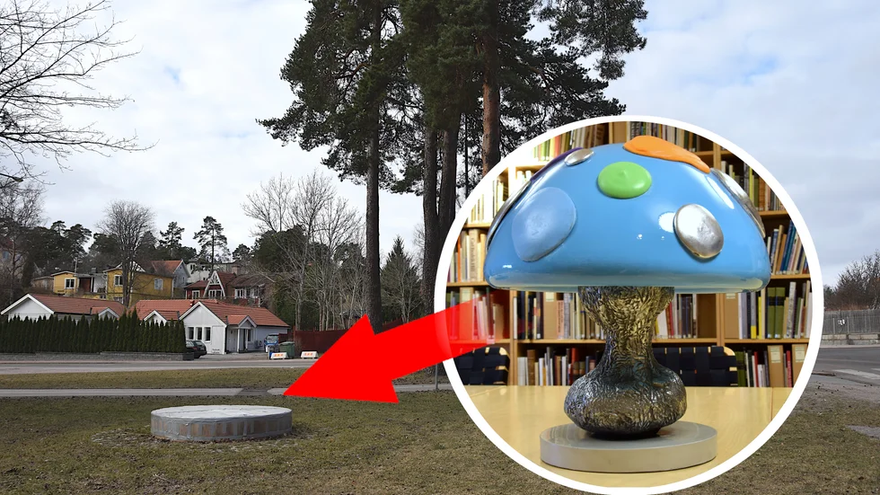Här kommer konstverket "Ekhjärta" Att stå. 