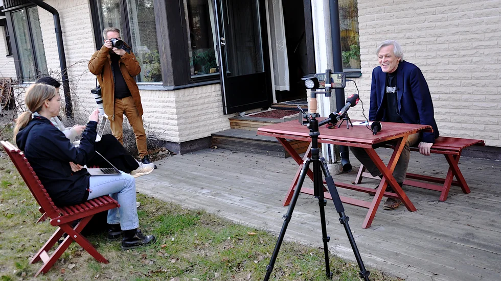 Det var i samband med presskonferensen som Göran Lambertz berättade att han anmält kvinnan för bland annat falsk tillvitelse.