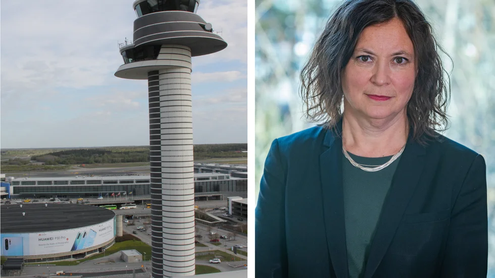 Swedavia är första flygplatsoperatören i världen som ställt om helt. Alla byggnader värms upp och kyls fossilfritt. Även alla fordon och maskiner går på fossilfria drivmedel, säger Lena Wennberg.
