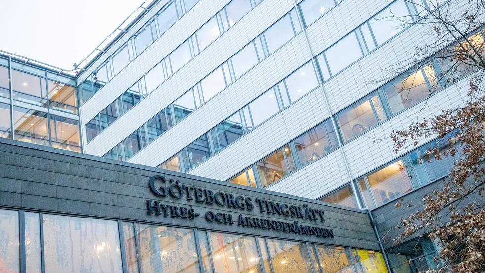 En av de sexton misstänkta i det så kallade Gamlestadsmålet har testats positivt för covid-19. Arkivbild.