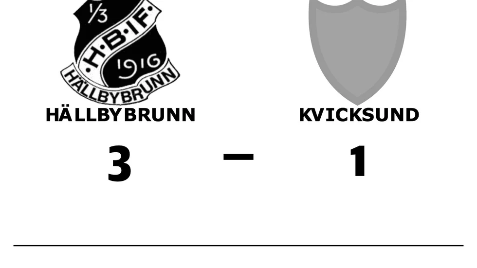 Hällbybrunns IF vann mot Kvicksunds SK
