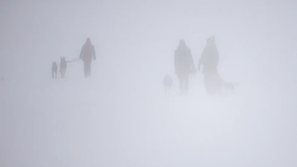 SMHI har utfärdat en gul varning för hårda vindar och snöfall. Arkivbild.
