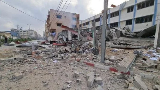 Förödelsen är stor i delar av Gaza city efter attackerna från Israels armé.