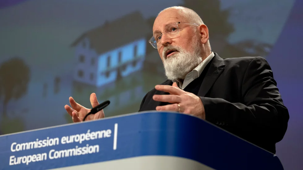 EU-kommissionens "klimatgeneral" Frans Timmermans ska den 14 juli presentera en rad tunga miljöförslag i EU. Arkivfoto.