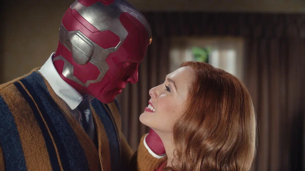 Paul Bettany och Elizabeth Olsen i "Wandavision", årets bästa tv-serie enligt MTV movie & tv awards.