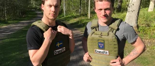 Med viktvästar i Fålehagen, "vill testa det extrema"