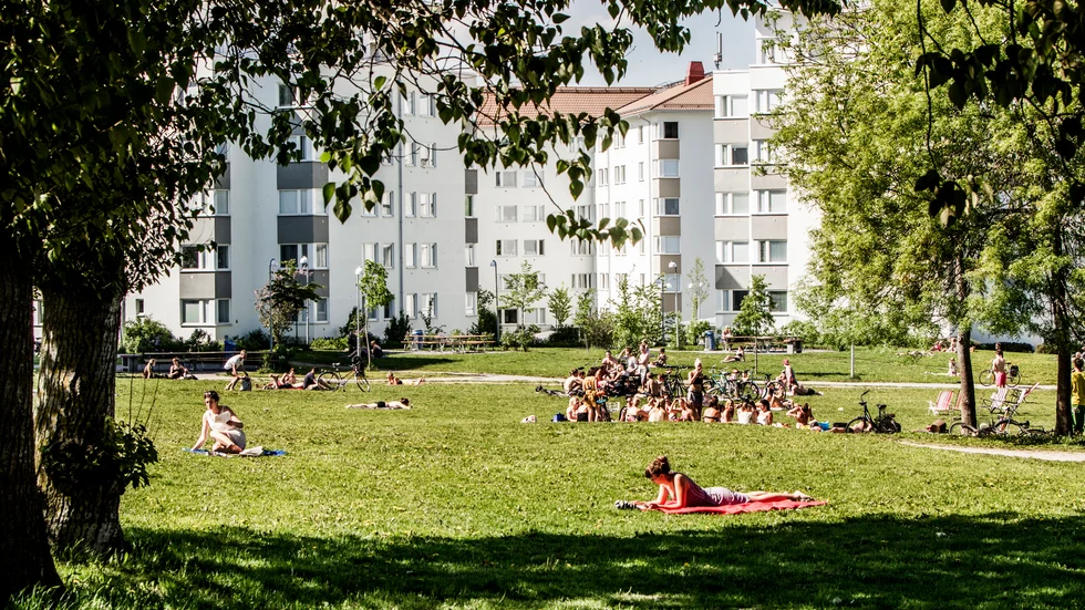 Ställ återvinningscontainrar i Ekonomikumparken, föreslår Maria Wold-Troell.