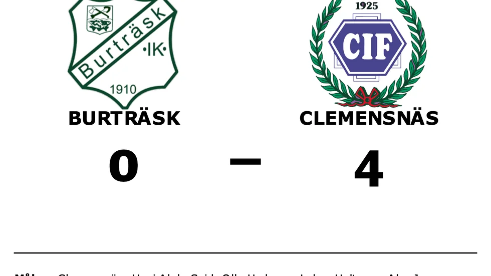 Burträsk förlorade mot Clemensnäs