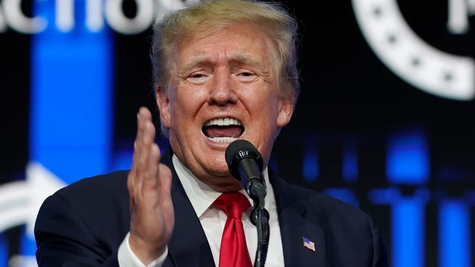 Donald Trump vill hemligstämpla över 770 dokument. Arkivbild.