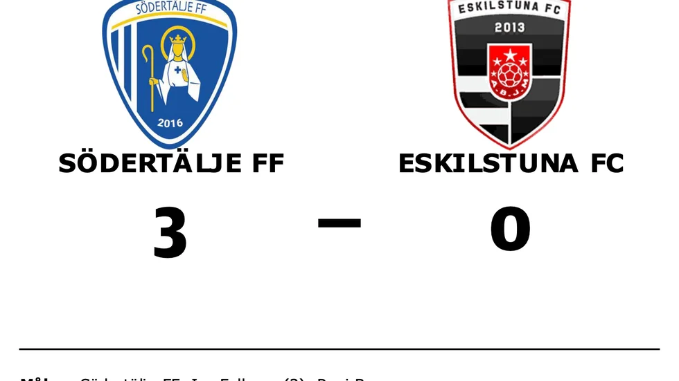 Södertälje FF vann mot Eskilstuna FC