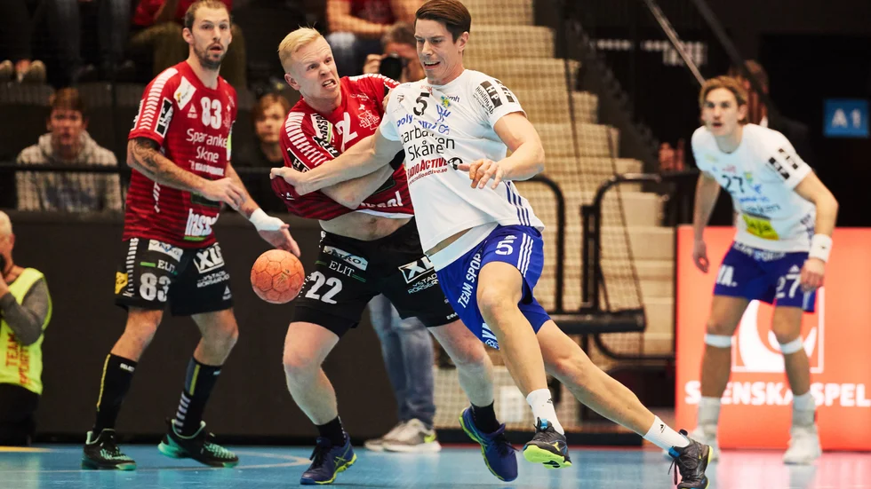 Ystad IF i vitt, med Kim Andersson i truppen, blir ett av de tre lag som EHF ska möta i Svenska cupens gruppspel.