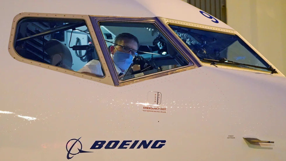 Arkivbild på Boeingplan.