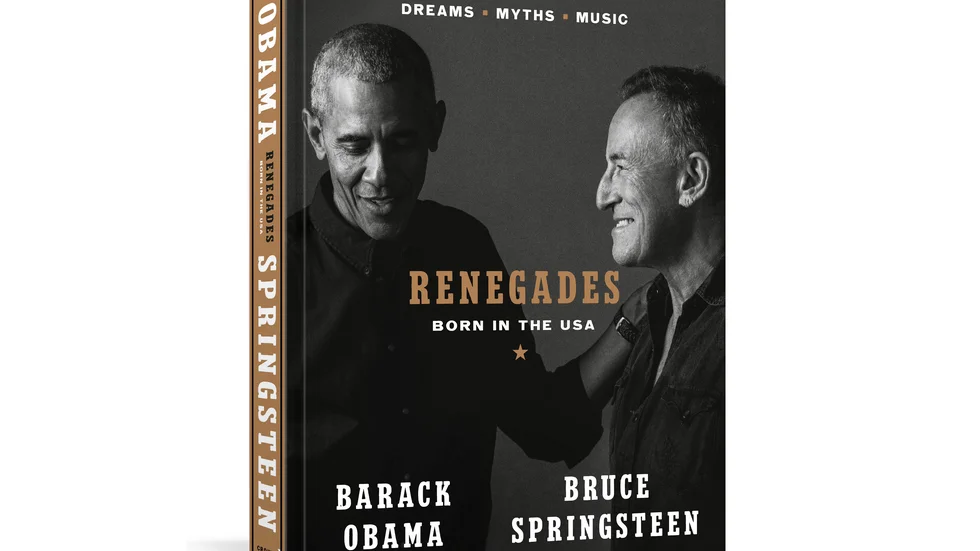 Barack Obamas och Bruce Springsteens bok "Renegades: Born in the USA" ges ut i oktober. Pressbild.