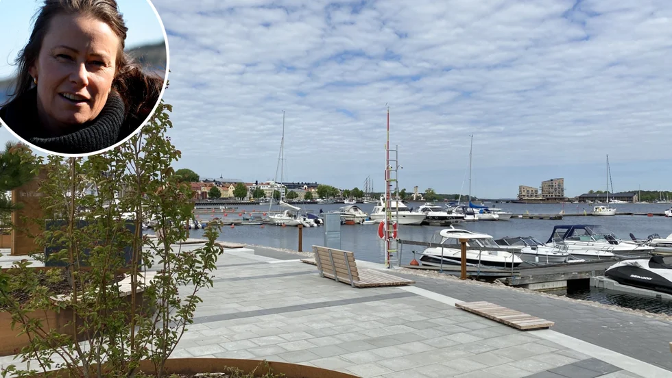 Anna Jäderstig jobbar för fullt för att allt ska bli klart till midsommar. "Bryggan" kommer kaféet att heta.