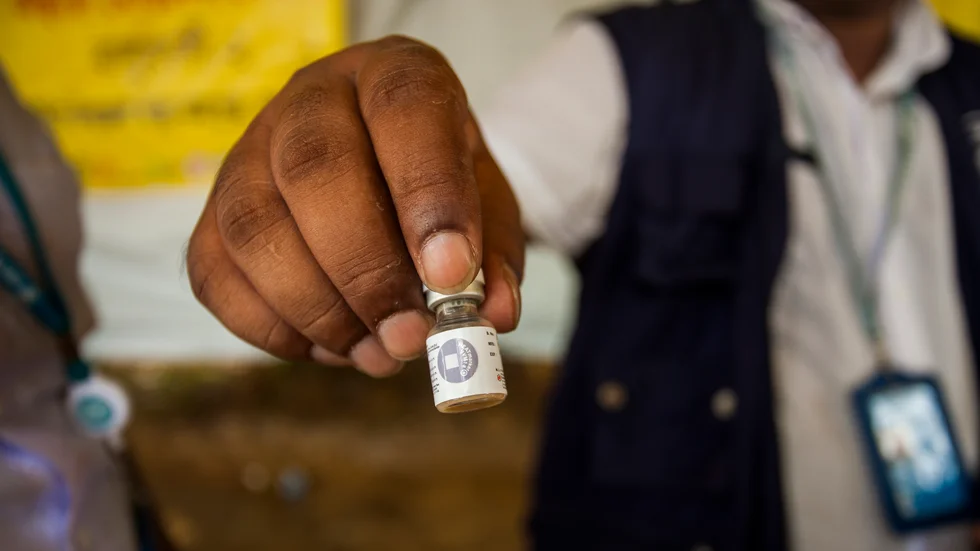 Vaccinering mot kolera i flyktinglägren i Cox's Bazar, Bangladesh 2017.