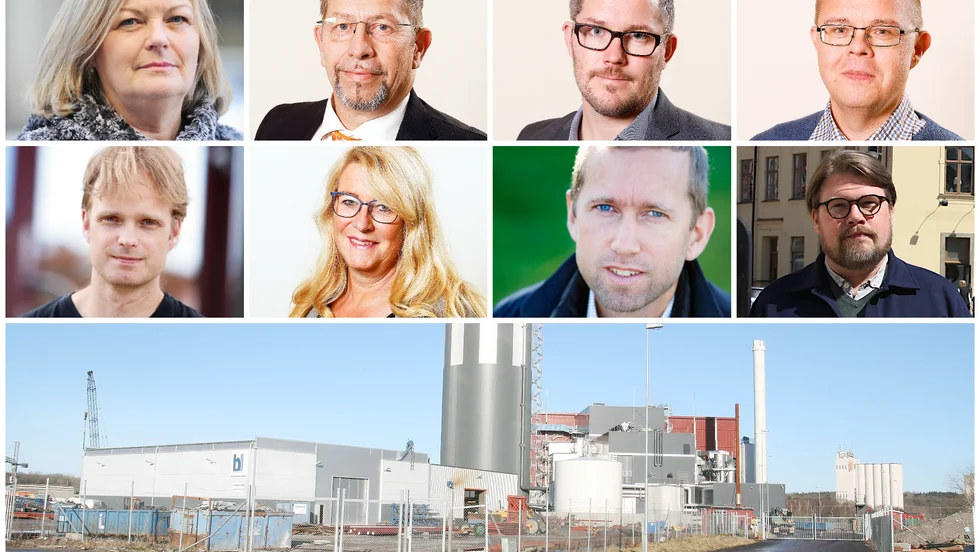 Margareta Furustrand (L) och David Aronsson (V) röstade nej, medan Björn Karlsson (SD), Maria Nerby (C), Tomas Aldrin Walter (KD), Jacob Högfeldt (M), Niclas Samuelsson (STRP), Anders Härnbro (S) samt Ingela Bengtsson (MP, inte i bild) stöttade en försäljning.