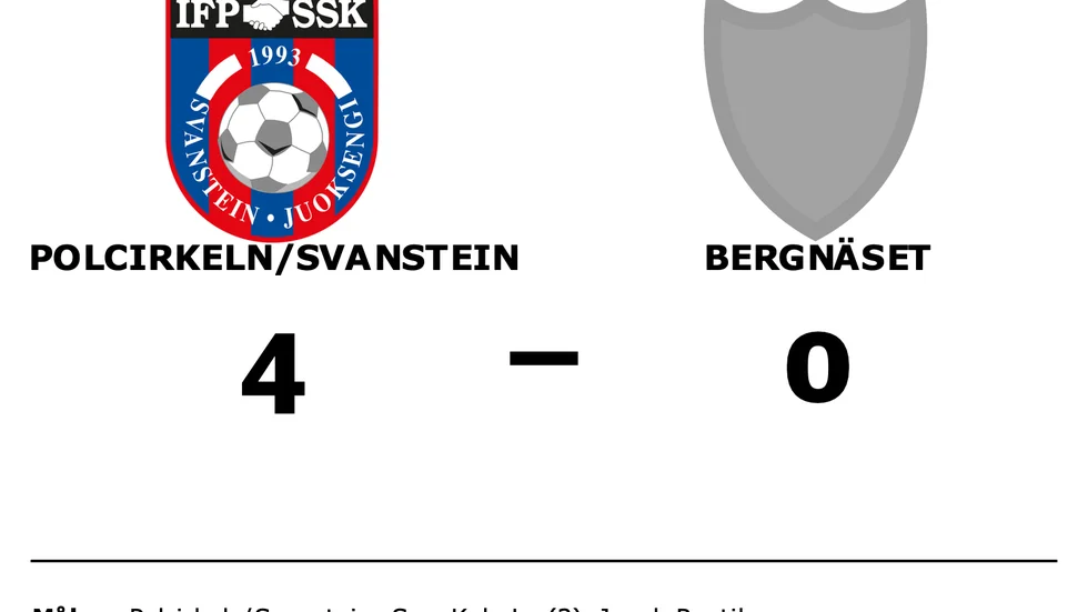 Polcirkeln/Svanstein vann mot Bergnäset