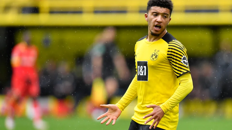 Jadon Sancho lämnar Borussia Dortmund för Manchester United. Arkivbild.