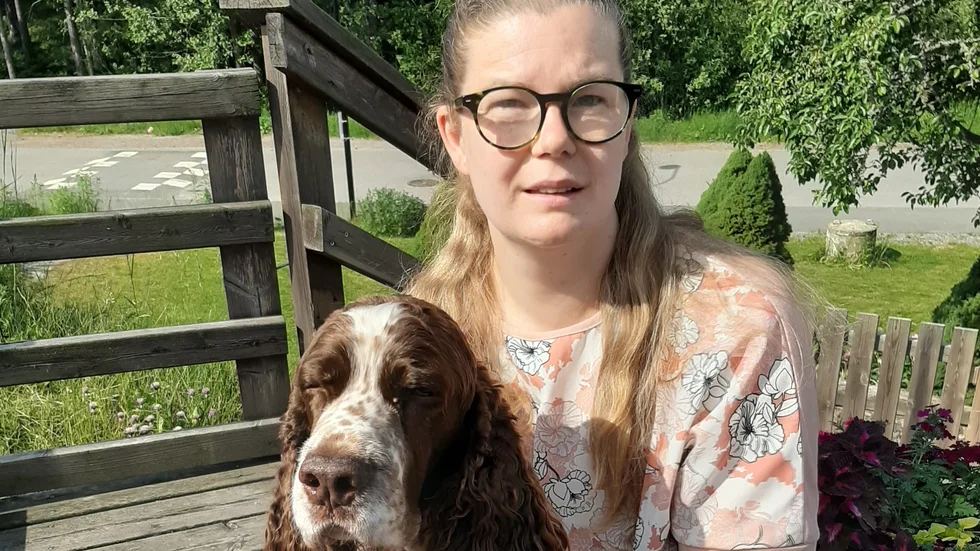 Angelika Weber, författare av boken "Här kommer Sockan", en informativ bok för barn om hundägande.