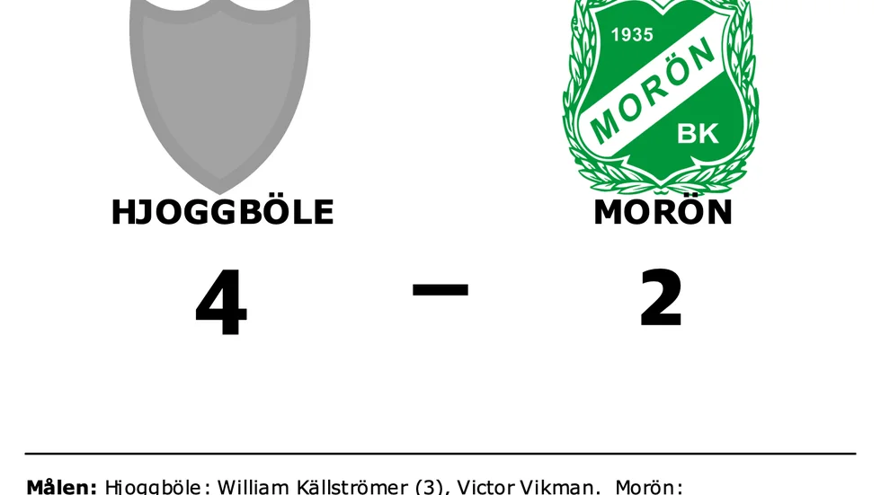 Hjoggböle vann mot Morön