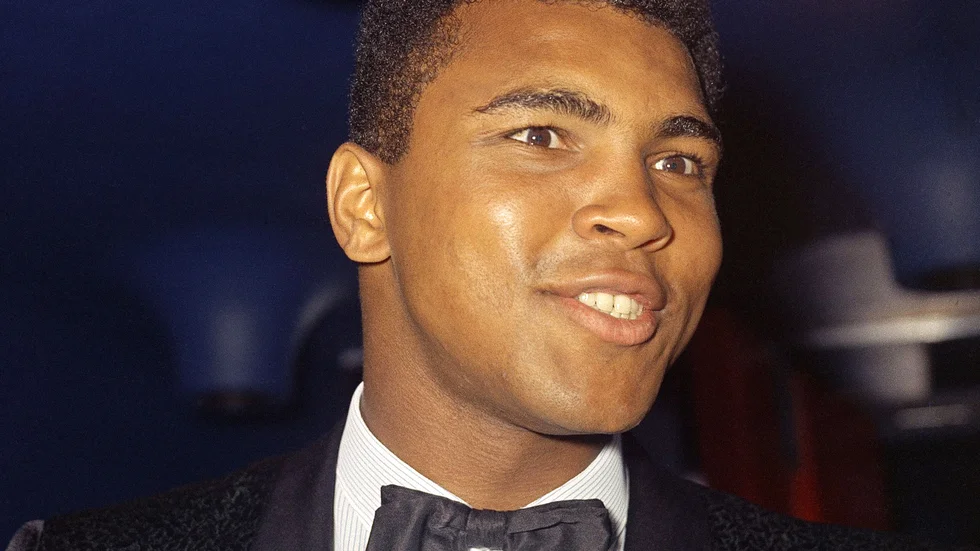 Muhammad Ali 1966. Nu debuterar legendarens barnbarn snart som proffsboxare.