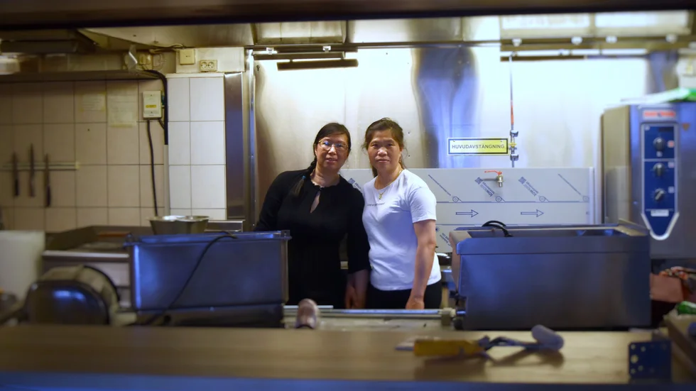 Wanhua Lisa Liu tillsammans med delägaren Chaohua Chen.