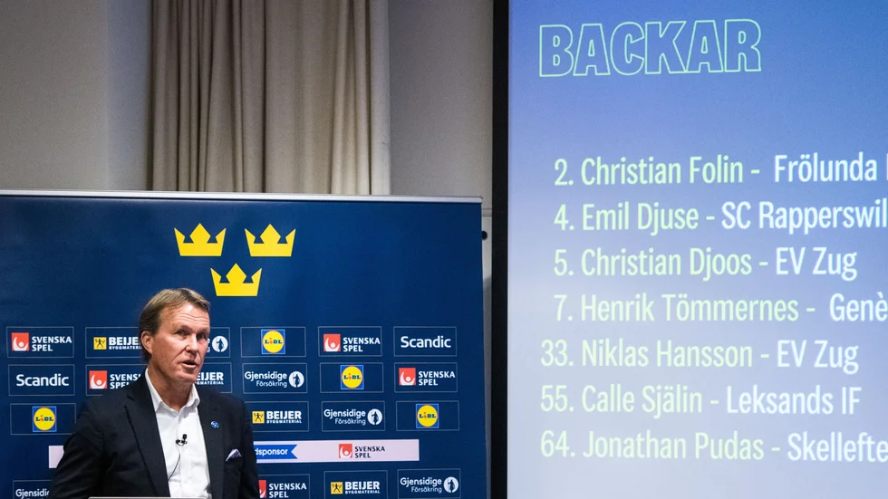 Johan Garpenlöv presenterar trupp.